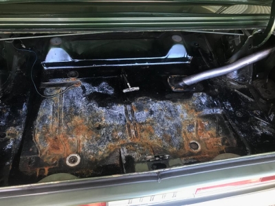 How do I get rid of this rust in the trunk?